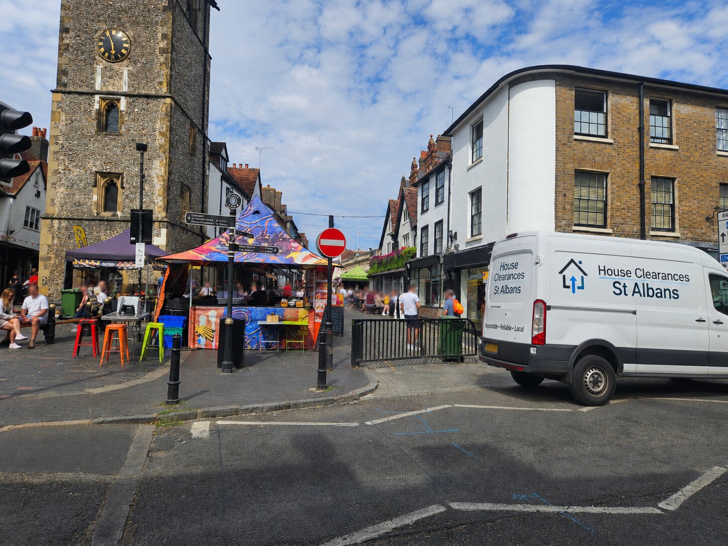 Easy Property Clearances team removing furniture from a St Albans property